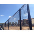 Black 358 Security Anti Climb Fence with Curves